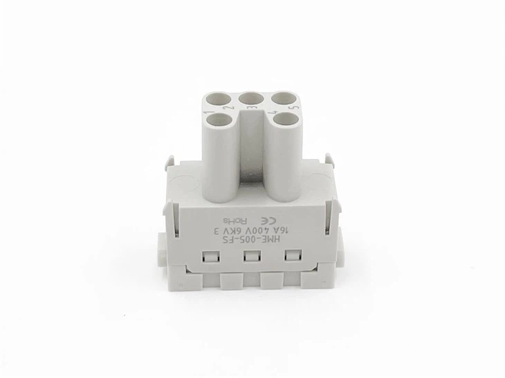 5-pin llwyth trwm Cage-clamp Mewnosod